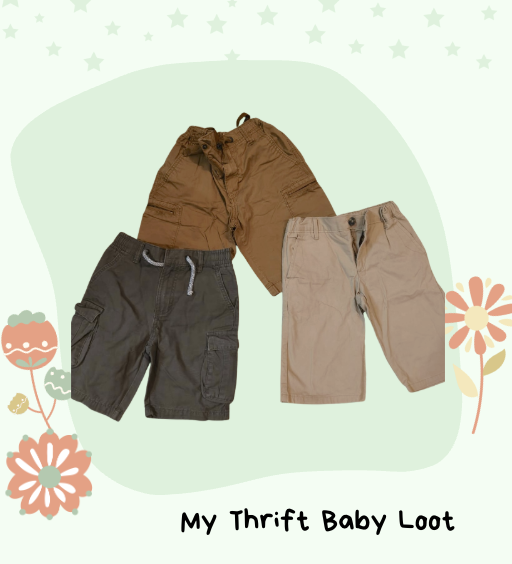 Preloved set of 3 branded boys shorts (6-8 years)